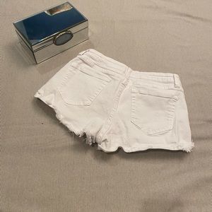 Island Gypsy White Jean Shorts